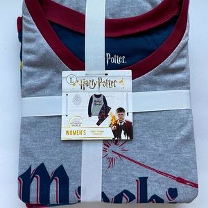 Harry Potter Pajama Lounge 2 Piece Set Shirt Pants Size Large NWT